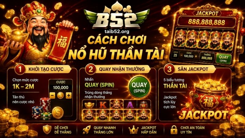 Cách chơi game nổ hũ Thần Tài B52CLUB cho tân thủ