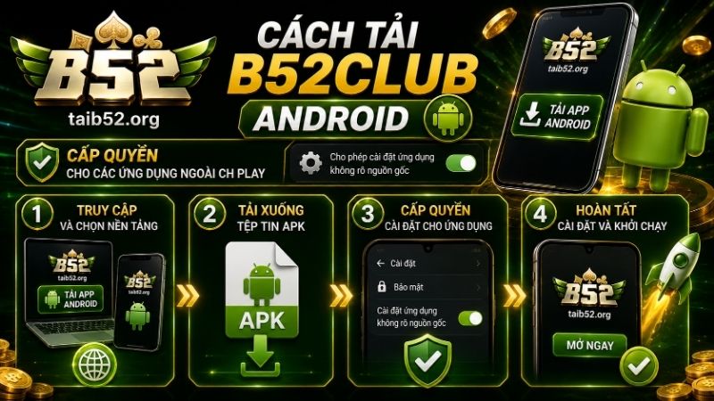 Cách tải B52CLUB Android nhanh chóng, chính xác
