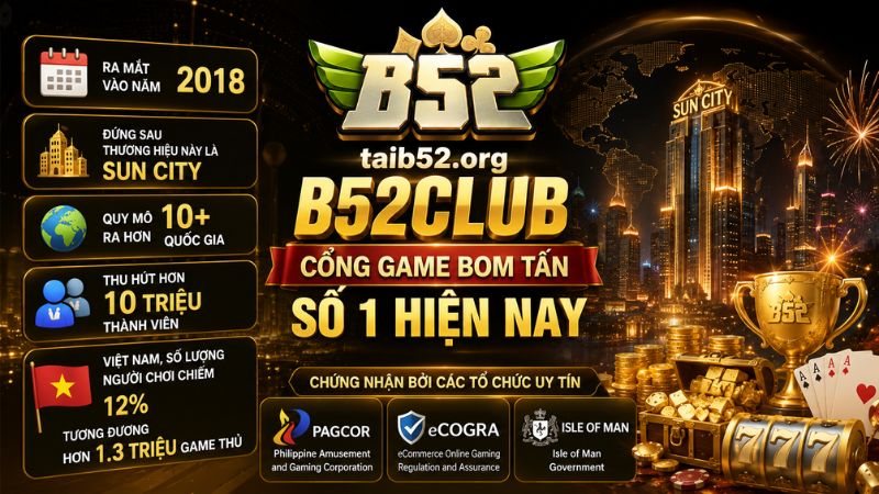 Tổng quan về B52CLUB – Cổng game Bom Tấn số 1 hiện nay