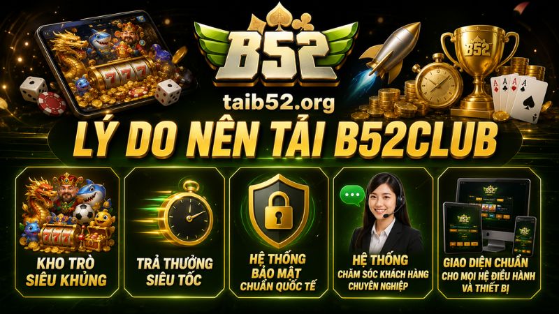 Lý do game thủ nên tải B52 CLUB để trải nghiệm